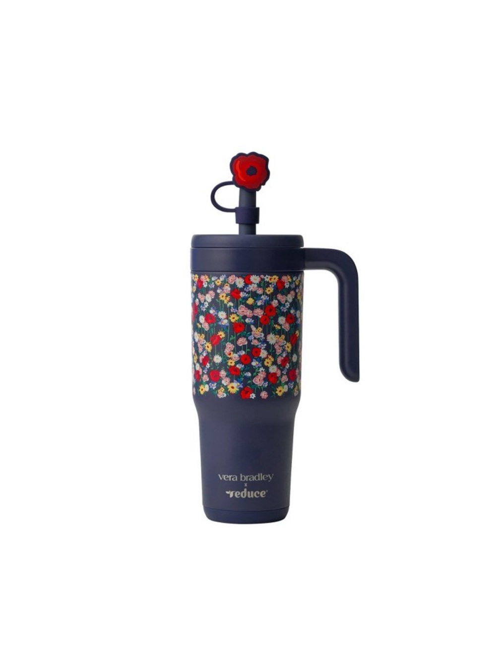 Vera Bradley x Reduce 24  ounce Poppy Meadow Spill Proof Cup